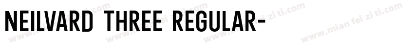 Neilvard Three Regular字体转换